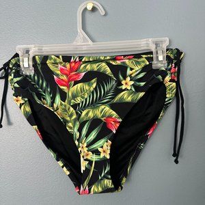 Calia By Carrie Underwood Set of 2 Swim Shorts and Bikini Bottom Tropical Print